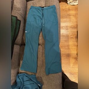 Sketchers teal scrub bottoms